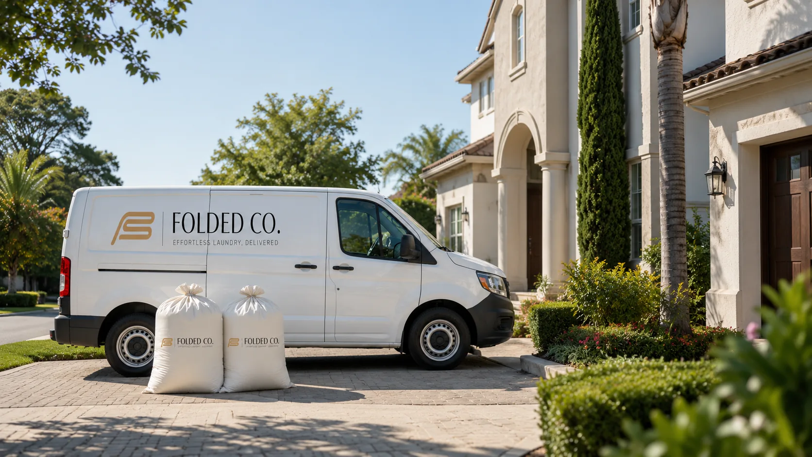 Folded Co Laundry Delivery Van Home Pickup